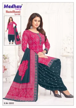 Madhav Bandhani Special Vol 3 Cotton Dress Material Below 500