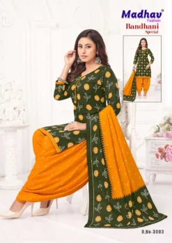 Madhav Bandhani Special Vol 3 Cotton Dress Material Below 500