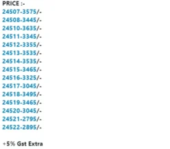 Mahotsav Mohmanthan Stardust(24500) Sarees