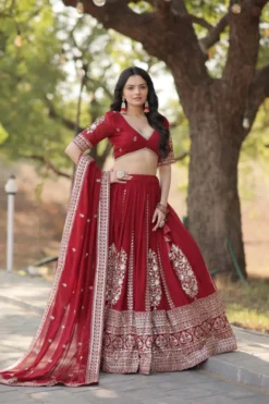 Mohini 7114 Georgette Lehenga Choli With Embroidery Work Under 2500