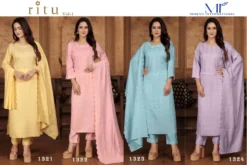 Moksh Ritu Vol 1 Fancy Kurti Bottom With Dupatta