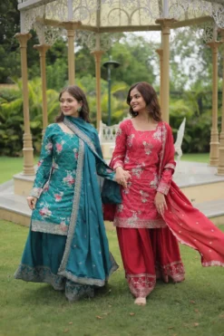 Moni 1125 Readymade Kurti Palazzo With Dupatta Latest Collection