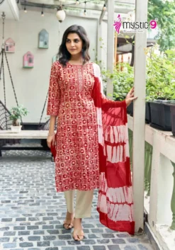 Mystic 9 Nisha Vol 1 Kurti Bottom With Dupatta under 600