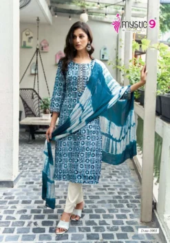 Mystic 9 Nisha Vol 1 Kurti Bottom With Dupatta under 600