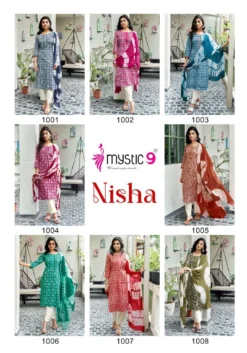 Mystic 9 Nisha Vol 1 Kurti Bottom With Dupatta under 600