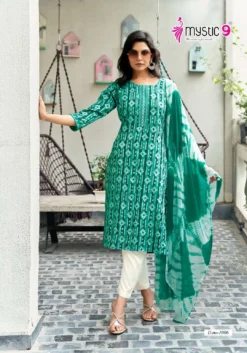 Mystic 9 Nisha Vol 1 Kurti Bottom With Dupatta under 600