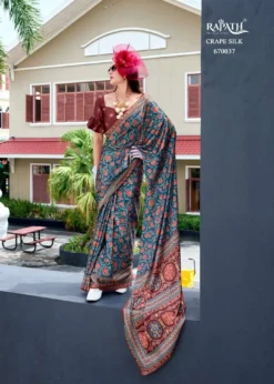 Rajpath Next Genration Satin Crape Saree under 1000