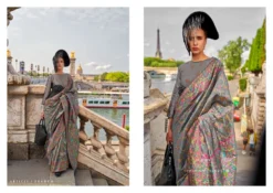 Rajtex Kaarsi Silk Handloom Organza Parsi Saree