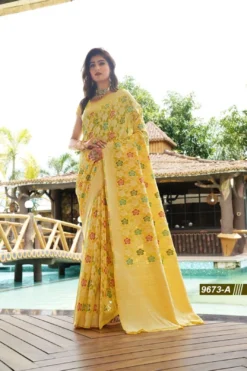 Sanjana Ballam Party Wear Art Silk Saree