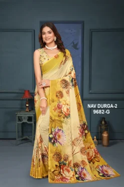 Sanjana Navdurga Vol 2 Weightless Digital Printed Saree