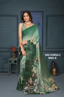 Sanjana Navdurga Vol 2 Weightless Digital Printed Saree