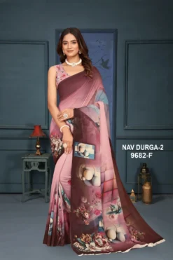 Sanjana Navdurga Vol 2 Weightless Digital Printed Saree