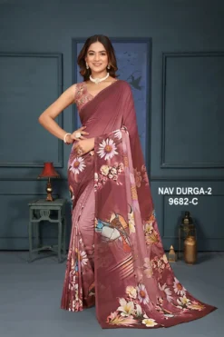 Sanjana Navdurga Vol 2 Weightless Digital Printed Saree