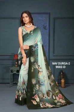 Sanjana Navdurga Vol 2 Weightless Digital Printed Saree