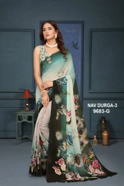 Sanjana Navdurga Vol 3 Digital Printed Saree