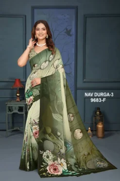 Sanjana Navdurga Vol 3 Digital Printed Saree