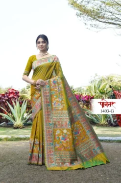Sanjana Panetar Soft Pure Silk Kashmiri Pashmina Saree