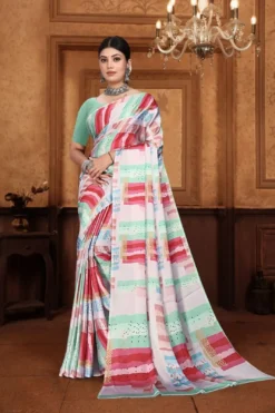 Sanjana Savan Sartin Georgette Saree Wholesale