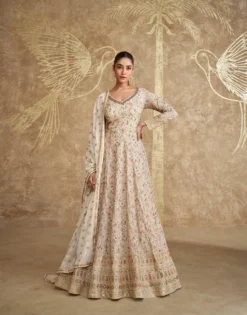 Sayuri Royal Georgette Designer Wedding Gown Wholesale