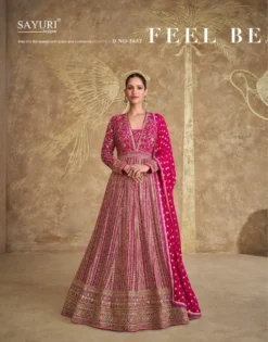 Sayuri Royal Georgette Designer Wedding Gown Wholesale