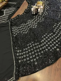 SBD 1657 Black Georgette Lehenga Choli New Design 2024
