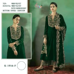 Shree K 1916 Velvet Embroidered Pakistani Salwar Suits