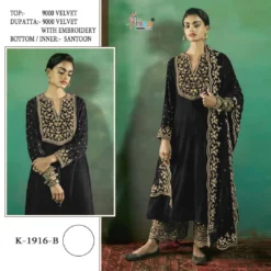 Shree K 1916 Velvet Embroidered Pakistani Salwar Suits
