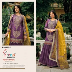 Shree R 1337 A To D Ready Made Pakistani Salwar Suits