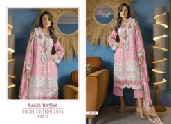 Shree Rang Rasiya Color Edition 2024 Vol 3 Chiffon Dupatta Suits