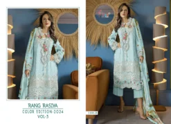 Shree Rang Rasiya Color Edition 2024 Vol 3 Chiffon Dupatta Suits