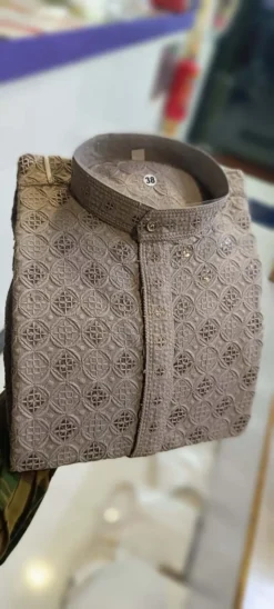 Shyam Vol 10 Viscose Rayon Kurta Pajama Lakhnavi Work New Dsign