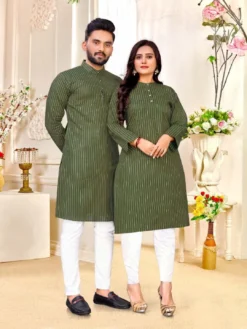 Shyam Vol 11 Couple Kurta Pajama Lilen Cotton New Collection