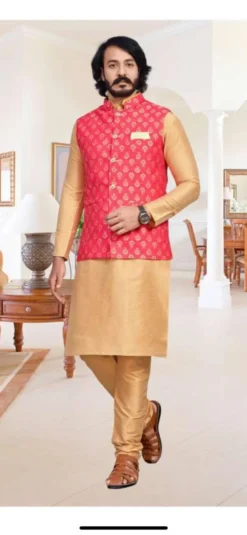 Shyam Vol 12 Silk Kurta Pajama With Koti New Design