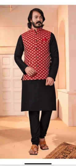 Shyam Vol 12 Silk Kurta Pajama With Koti New Design