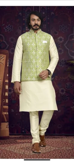 Shyam Vol 12 Silk Kurta Pajama With Koti New Design