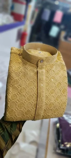 Shyam Vol 7 Viscose Kurta Pajama Big Size Lakhnavi Work New Design