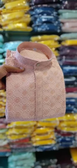 Shyam Vol 7 Viscose Kurta Pajama Big Size Lakhnavi Work New Design