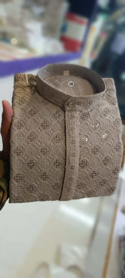 Shyam Vol 8 Viscose Rayon Kurta Pajama Big Size Lakhnavi Work