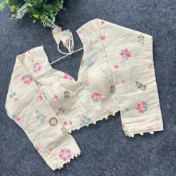 SS1089 Pure Camric Khadi Cotton Readymade Blouse New Design