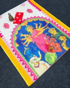 Subh 487 Navratri Lilen Saree Wholesale Under 1000