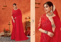 Suma Anamika Chiffon With Embroidery Saree Under 2000