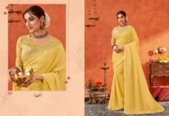 Suma Anamika Chiffon With Embroidery Saree Under 2000