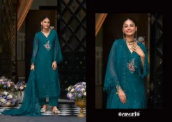 Zaveri Pari Organza Embroidered Readymade Dress Below 2000