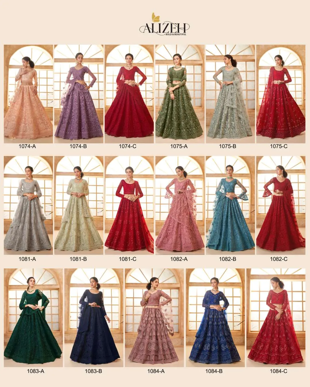 Alizeh Bridal Heritage Color Saga Vol 3 Maroon Bridal Lehenga