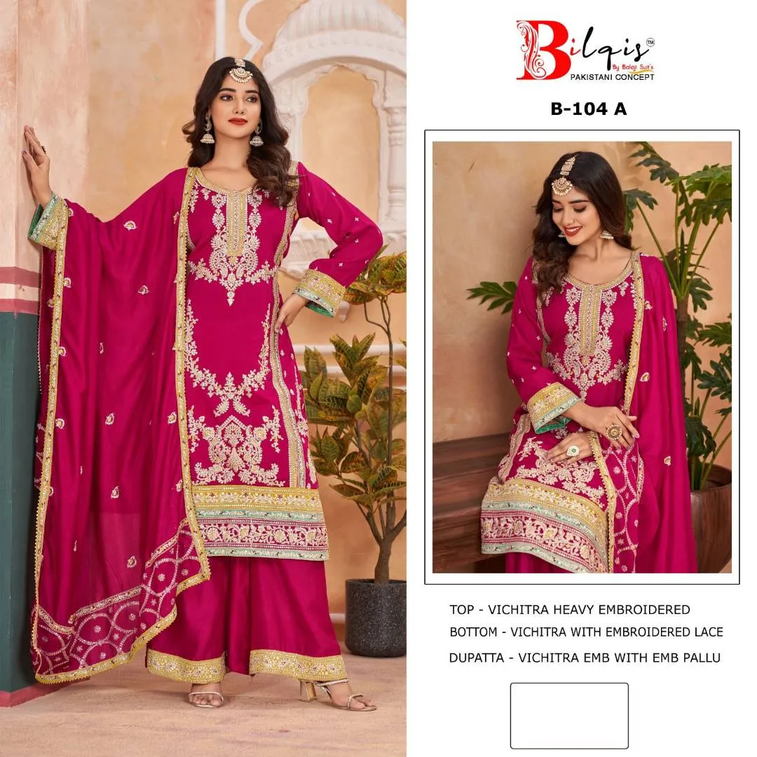 Bilqis B 104 A To C Pakistani Salwar Kameez