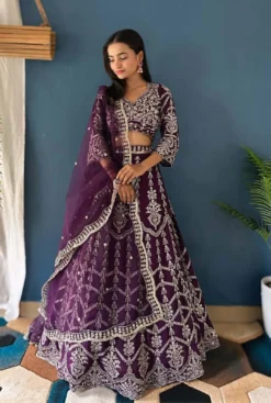 DKT 5017 Blue Lehenga Choli With Dupatta Wholesale Catalog