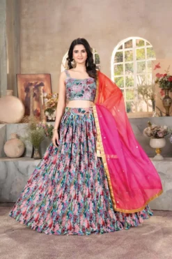 DKT 9235 Organza Lehenga Choli Latest Digital Collection