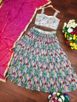 DKT 9235 Organza Lehenga Choli Latest Digital Collection