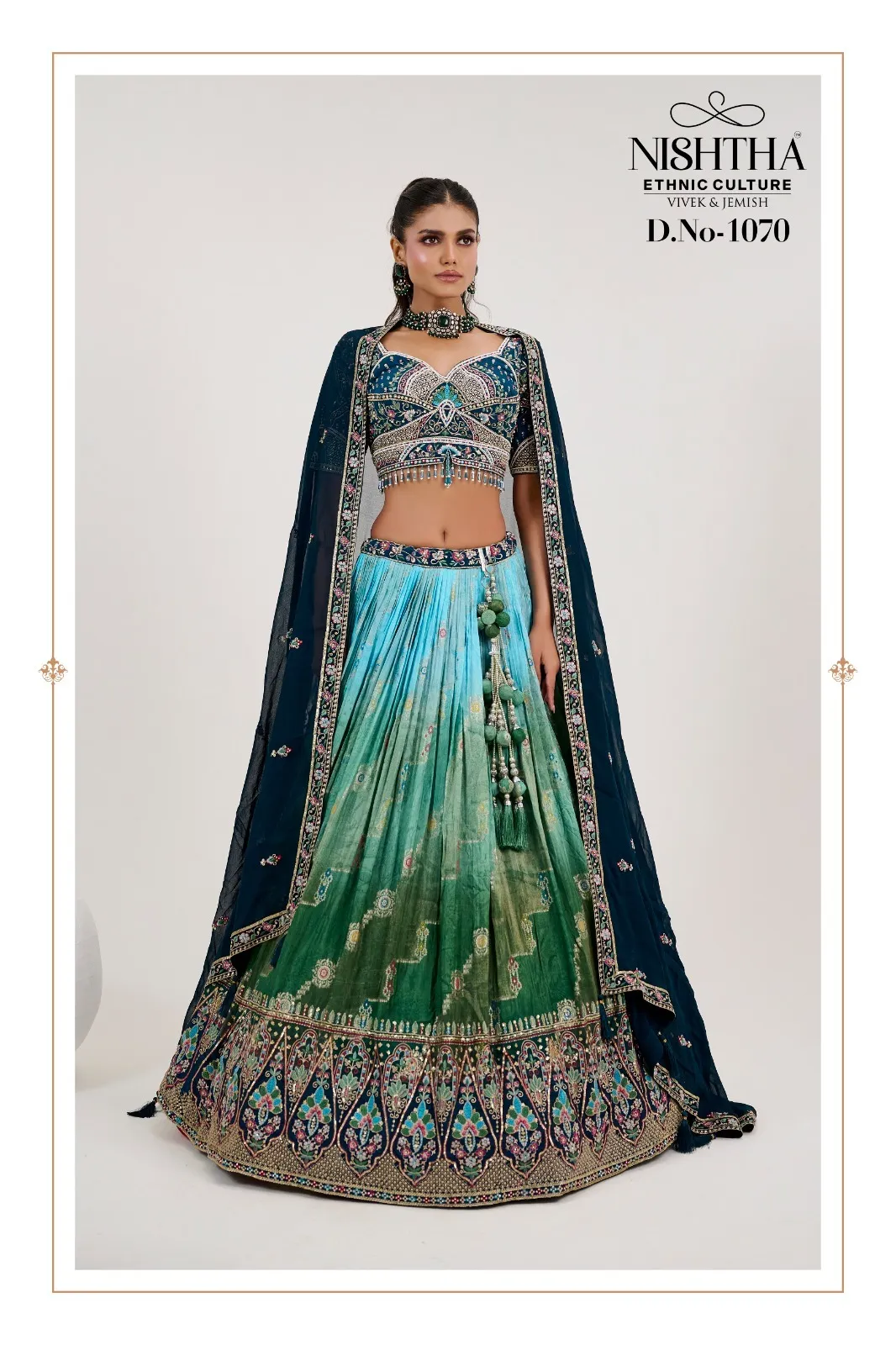 Ethnic Bridal Vol 2 1070 Jacquard Readymade Bridal Lehenga Handwork 2025