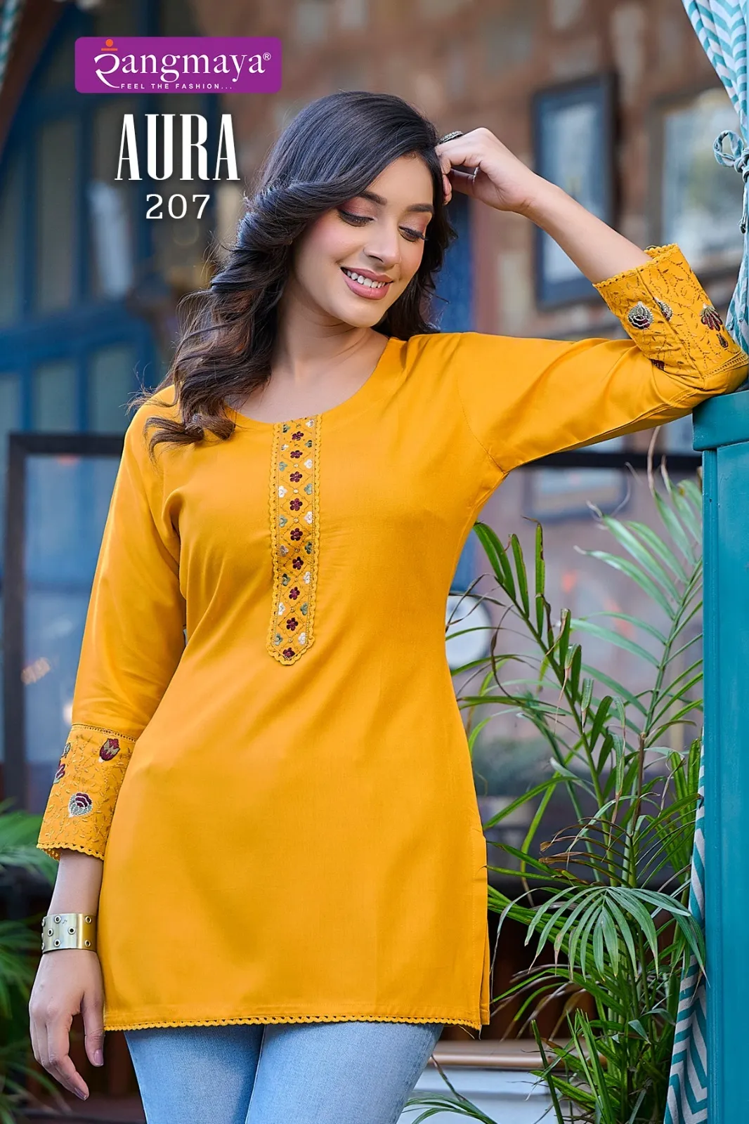 Rangmaya Aura Vol 2 Rayon Tunic Short Top